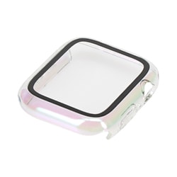 OWL-AWBCV0544-AU [Apple Watch Series SE（第1世代/第2世代）/6/5/4 （44mm）用 ガラスフィルム一体型 保護ケース ALL IN ONE GLASS CASE オーロラ]