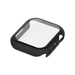 OWL-AWBCV0541-BK [Apple Watch Series 8/7 （41mm）用 ガラスフィルム一体型 保護ケース ALL IN ONE GLASS CASE ブラック]