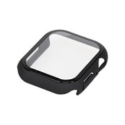 OWL-AWBCV0541-BK [Apple Watch Series 8/7 （41mm）用 ガラスフィルム一体型 保護ケース ALL IN ONE GLASS CASE ブラック]