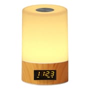 光目覚まし時計 LEDライト付 木目調 sunnrise-1size-wood