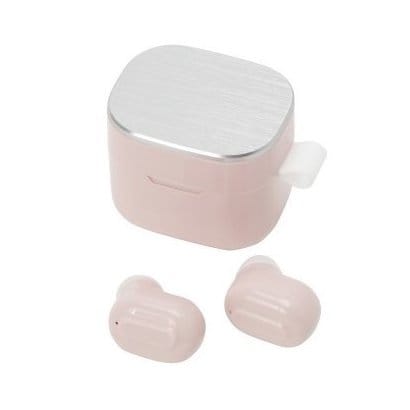 完全ワイヤレスイヤホン Bluetooth対応 ピンク QB-082FPK