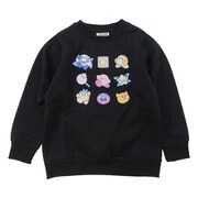 22864093 星のカービィ KIDS バリアスプリント トレーナー BLACK 120cm [キャラクターグッズ]