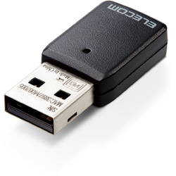 WiFi 無線LAN 子機 867Mbps + 300Mbps Wi-Fi 5 11ac/n/a/g/b 5GHz/2.4GHz USB3.0/2.0 ビームフォーミング MU-MIMO機能 小型 WPSボタン 【 Windows11 Mac OS 対応 】 ブラック WDC-867DU3S2