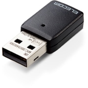 WDC-867DU3S2 [WiFi 無線LAN 子機 867Mbps + 300Mbps Wi-Fi 5 11ac/n/a/g/b 5GHz/2.4GHz USB3.0/2.0 ビームフォーミング MU-MIMO機能 小型 WPSボタン 【 Windows11 Mac OS 対応 】 ブラック]