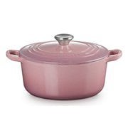 ル・クルーゼ ココット・ロンド 22cm モーヴピンク 【限定品】【国内正規品】 21001224914461