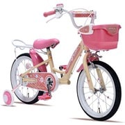 子ども用自転車 16インチ 変速なし 補助輪付き MD-12 アプリコット
