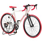 ロードバイク 700C×26C 14段変速 ホワイトレッド GR-Tiamo