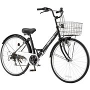 折りたたみシティサイクル 26インチ 6段変速 GR-CITY ブラック