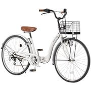 折りたたみシティサイクル 26インチ 6段変速 GR-CITY-OT ホワイト
