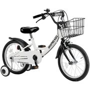 GRAPHIS（グラフィス） 子供用自転車 16インチ ホワイトブラック GR-16
