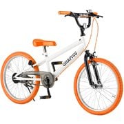 GRAPHIS(グラフィス) BMXタイプ 子供用自転車 20インチ ホワイトオレンジ GR-B20