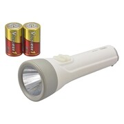 LED懐中ライト 単1形乾電池×2本付き 110ルーメン LHP-1211C7