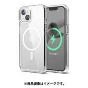 EL_INNCSPTMY_TR [iPhone 14 対応 カバー ケース クリア MagSafe 対応 マグネット 付き シンプル スマホケース 耐衝撃 マグセーフ対応ケース 薄型 透明 クリアケース MagSafe HYBRID CASE トランスパレント]