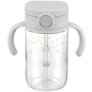 ストローマグ 320mL ライトグレー 対象月齢:7カ月頃~ アスター おでかけストローマグ 320 ライトグレー(LG)