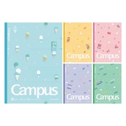 限定 キャンパス スナックモチーフ 5色セット ドットB罫 セミB5 30枚 ノ-3CBTN-L36X5