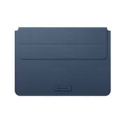 MacBook Pro 16 / 16インチ 対応 ケース レザー カバー スタンド 機能付き スリーブ 型 収納 ソフト 革 レザーケース スタンド機能 付き マグネット フリップ 持ち運び 革ケース アクセサリー EasyStand ミッドナイトブルー SE_PC6CSPUES_BL