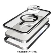 CT08AI6712 [Monolith Magnetica Pro（モノリス マグネティカ プロ） シルバー MagSafe対応 両面ゴリラガラス＋アルミバンパー for iPhone 14 Pro Max]