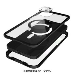 CT08AI6721 [Monolith Magnetica（モノリス マグネティカ） ブラック MagSafe対応 前面ゴリラガラス＋アルミバンパー for iPhone 14 Plus]