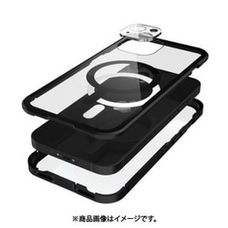 CT08AI6191 [Monolith Magnetica（モノリス マグネティカ） ブラック MagSafe対応 前面ゴリラガラス＋アルミバンパー for iPhone 14]