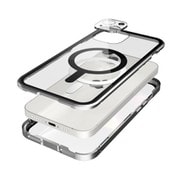 CT08AI6192 [Monolith Magnetica（モノリス マグネティカ） シルバー MagSafe対応 前面ゴリラガラス＋アルミバンパー for iPhone 14]