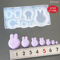 C-801 シリコーン型 マカロン＆トゥンカロン うさぎ [型取用品]