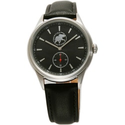 ブラック黒革ベルトクォーツハンティングワールド HW-06-BK 腕時計