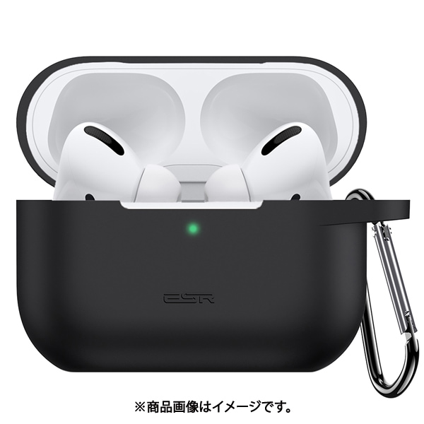 ESR Bounce Case for AirPods Pro 1/2 Gen-Black [AirPods Pro 第2/1世代（2022/2019）対応耐衝撃シリコンケース]