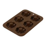 LD-522 [Style Dolce 製菓用品 シリコン ドーナツ型 ケーキ型 ポンデ 6個取り オーブン 電子レンジ 専用]