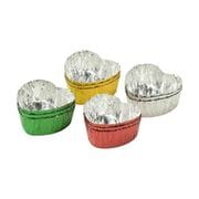 LD-580 [Style Dolce 製菓用品 チョコカップ アルミ ハート 12枚入り]