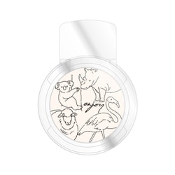 Ratta（ラッタ） カンタン着脱！名札クリップ アニマル ST518WH