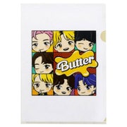 限定 クリアファイル TinyTAN Butter ホワイト S2135264