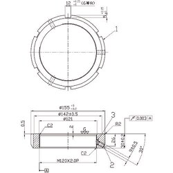 ヨドバシ.com - 日機 MF120X2.0P [日機 精密ロックナット MFシリーズ