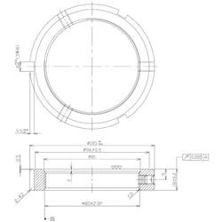 MR80X2.0P | 日機 精密ロックナット MRシリーズ M80X2.0P | 日機