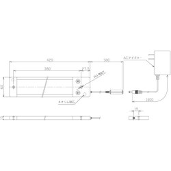 ヨドバシ.com - 日機 NLUD10-AC [日機 調光式LED面発光型ライト 14W