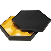 31393 [大黒 V-BOX六角オードブル 金ボール中子セット一段]