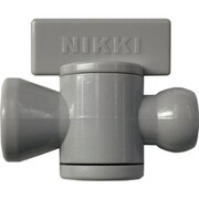 日機 クーラントシステム1/4 インラインバルブ灰色 1/4 (10個入) 82722G(10)