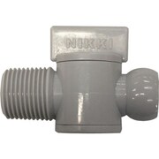 日機 クーラントシステム3/8 バルブ灰色 オネジ PT3/8 (10個入) 83723G(10)