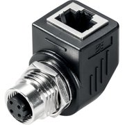8901630000 [ワイドミュラー M12（メス4極）-RJ45変換アダプタ アングル付き]