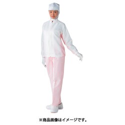 JA251B-14-S [TriApex TriApex クリーンスーツ女子上衣 JA251B ホワイト/ピンク S]