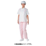 JB259B-14-3L [TriApex TriApex クリーンスーツ女子上衣 JB259A ホワイト/ピンク 3L]