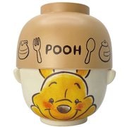 プーさん 汁椀茶碗セット 大 水彩タッチ SAN3247-7