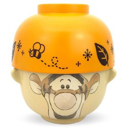 ティガー 汁椀茶碗セット ミニ クレヨンタッチ SAN3289-4