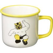 おもしろ食器 STRONGEST マスクマン マグカップ 約285ml 「NEVER GIVE UP」 黄 SAN3609-2