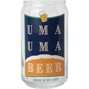 SAN3882-2 [おもしろ食器 缶型 ガラス グラス 約360ml 「UMAUMA BEER ビール」]