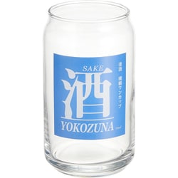 おもしろ食器 缶型 ガラス グラス 約360ml 「横綱 ワンカップ 酒」 SAN3882-5