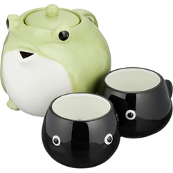 かわいい食器 ティーセット（ティーポット＆ティーカップセット） カエル親子 SAN3293