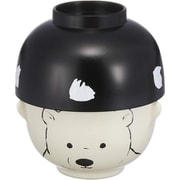 かわいい食器 モノクロあにまる 汁椀・お茶碗 セット ミニ シロクマ SAN3311-2