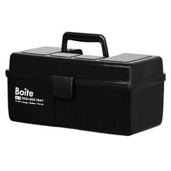MA-4026 [Boite ツールボックス 中皿式 ガレージ DIY アウトドア 工具箱 パーツ ブラック]
