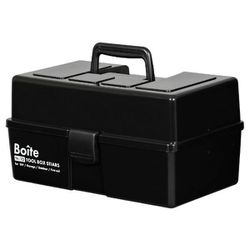 MA-4029 [Boite ツールボックス 仕切式 ガレージ DIY アウトドア 工具箱 パーツ ブラック]