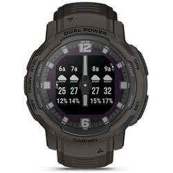 ヨドバシ.com - ガーミン GARMIN Instinct Crossover Dual Power （インスティンクト クロスオーバー デュアル  パワー） Graphite（グラファイト） 45mm シリコンバンド Suica対応 ハイブリッドGPSスマートウォッチ 010-02730-41  通販【全品無料配達】